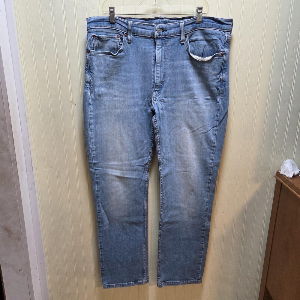Levis 541 Jeans Mens 38x30 Blue Athletic Fit Tapered Light Wash Denim Pants‎